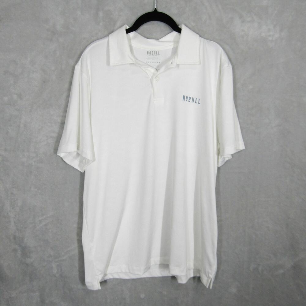 NOBULL Polo Shirt Mens XL Performance Golf Stretch Athletic Lightweight Top